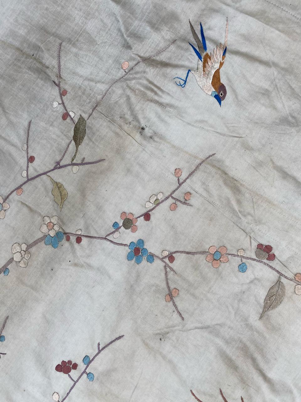 Nice Antique Silk Chinese Embroidery 10