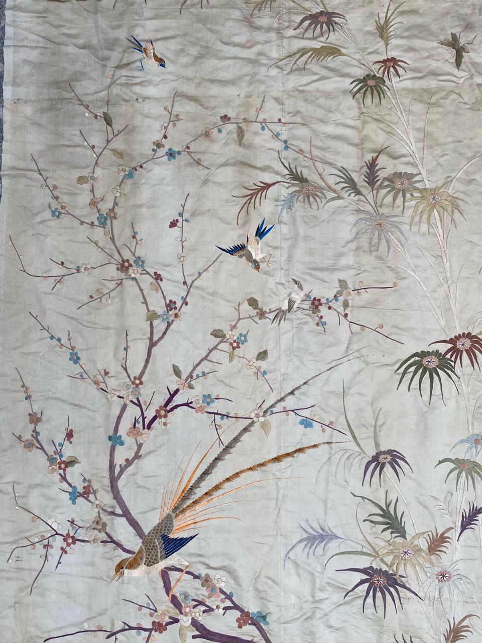 Nice Antique Silk Chinese Embroidery 11