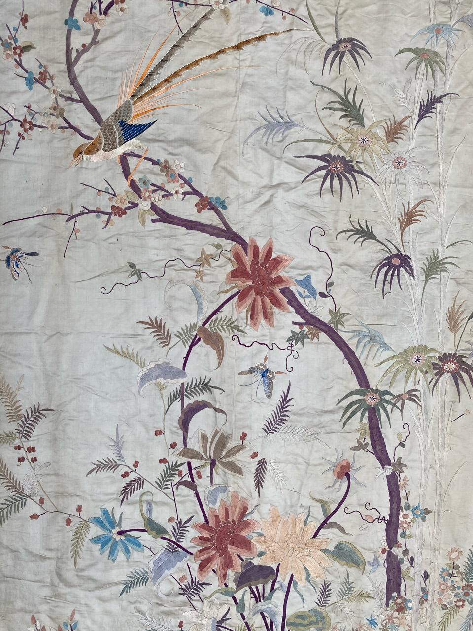 Nice Antique Silk Chinese Embroidery 12