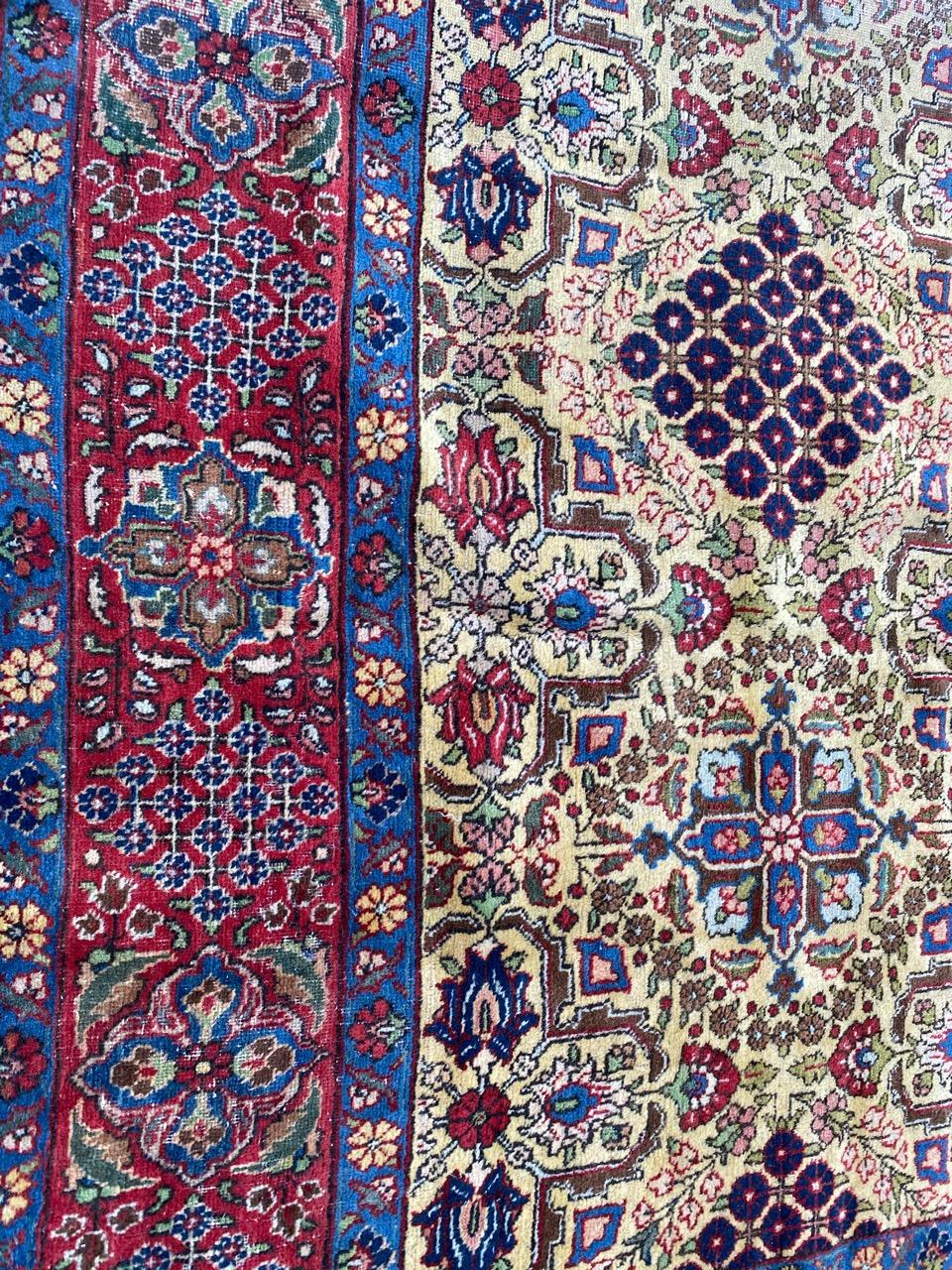 Bobyrug’s Nice Antique Tabriz Rug For Sale 5