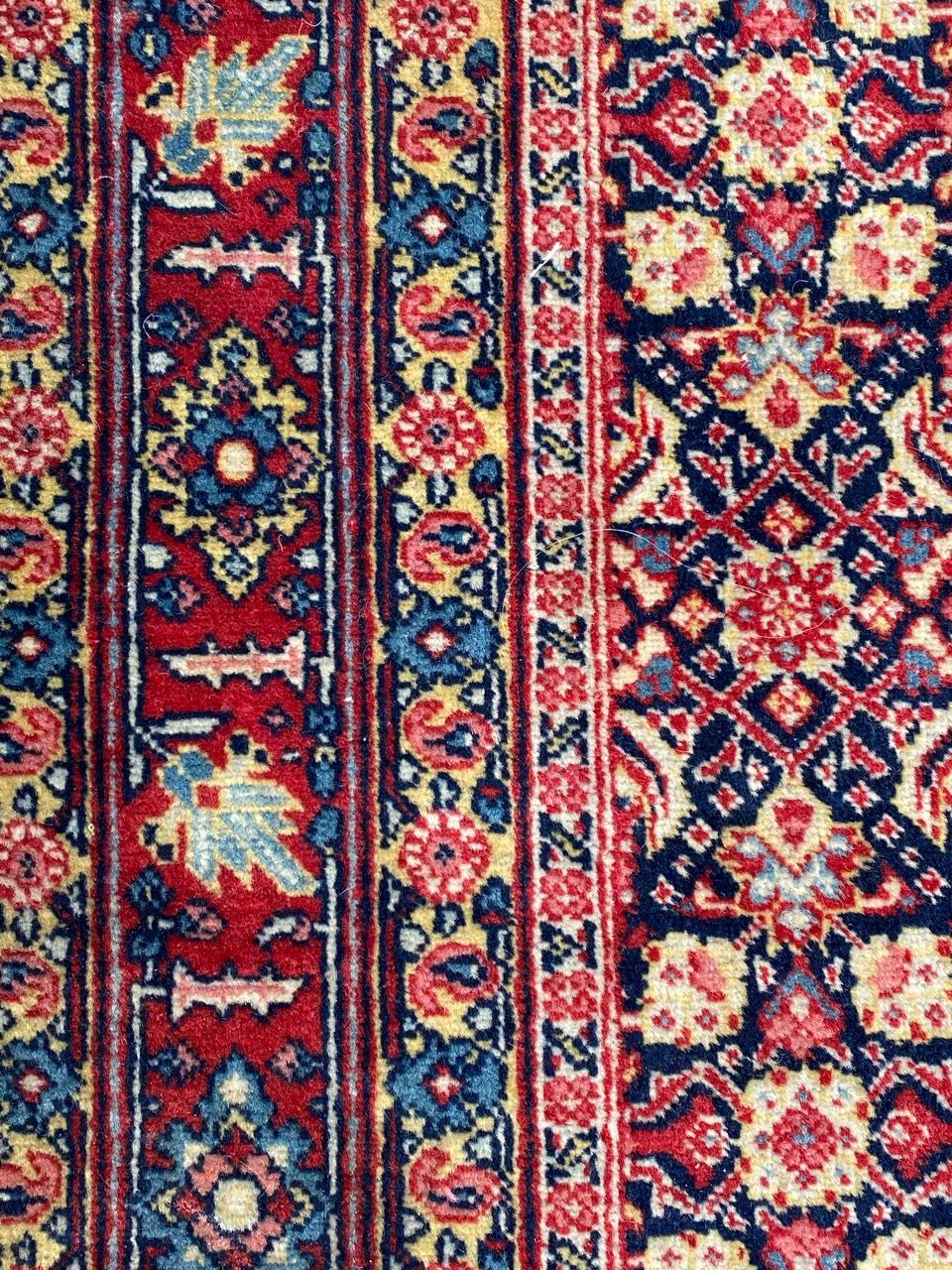 Hand-Knotted Bobyrug’s Nice Antique Tabriz Rug For Sale