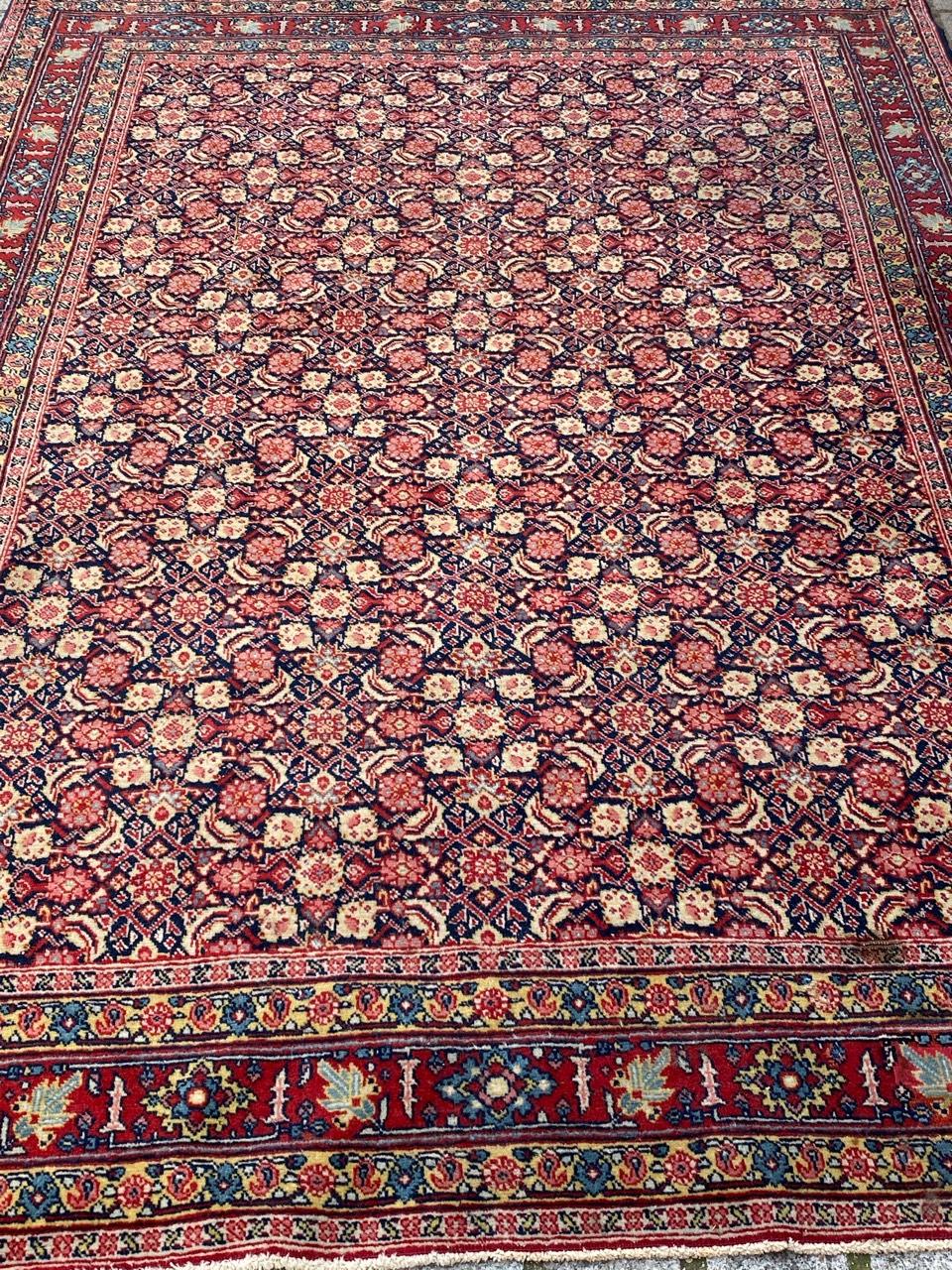 Bobyrug’s Nice Antique Tabriz Rug For Sale 2