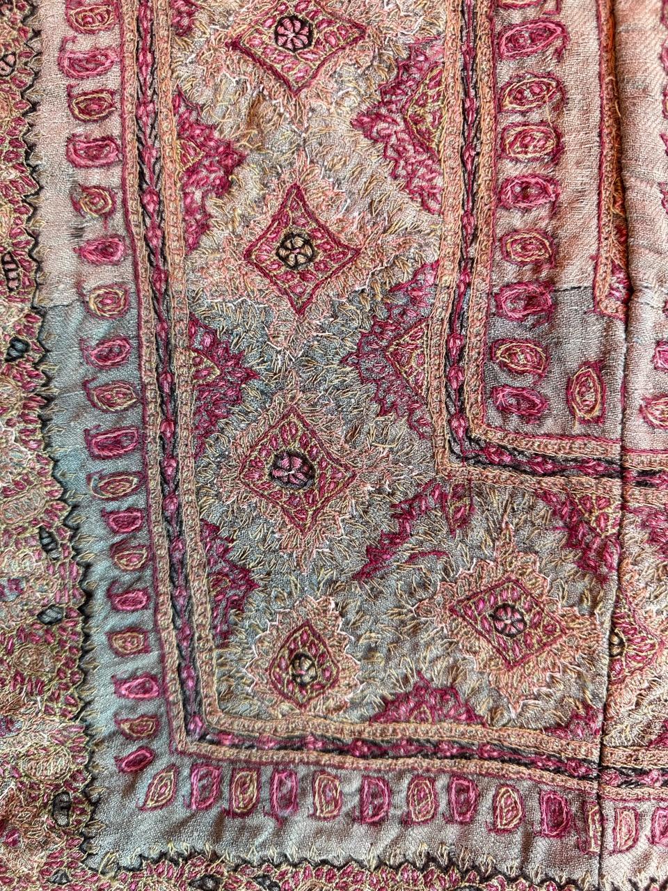 Indian Bobyrug’s Nice Antique Termeh Embroidery  For Sale