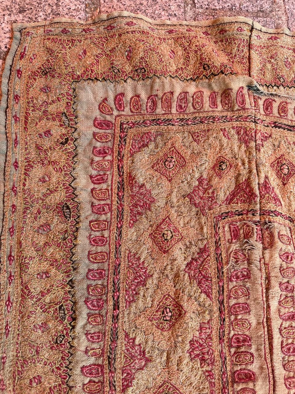 Bobyrug’s Nice Antique Termeh Embroidery  For Sale 1