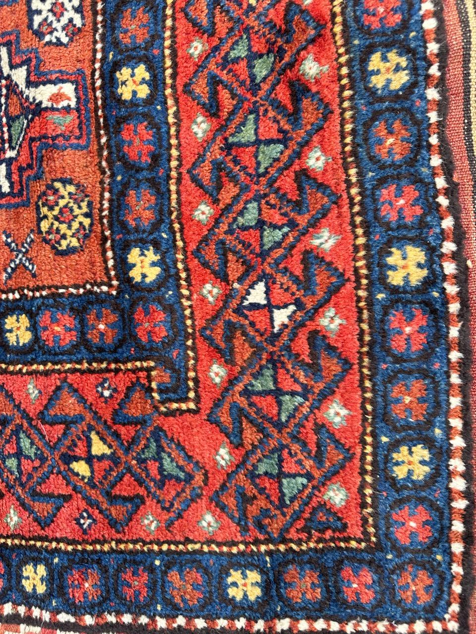 Nice antique tribal Kurdish rug For Sale 4