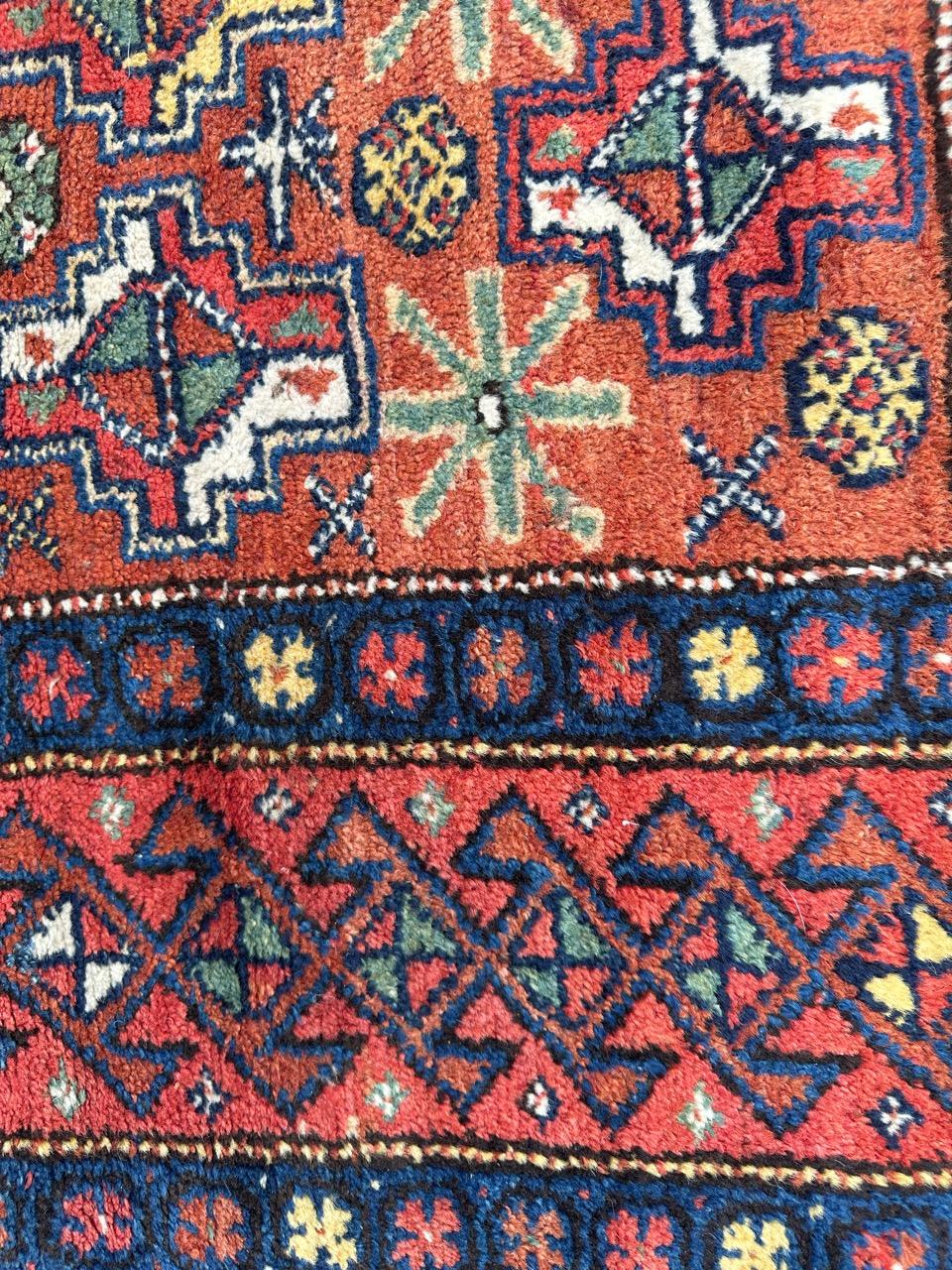 Nice antique tribal Kurdish rug For Sale 5