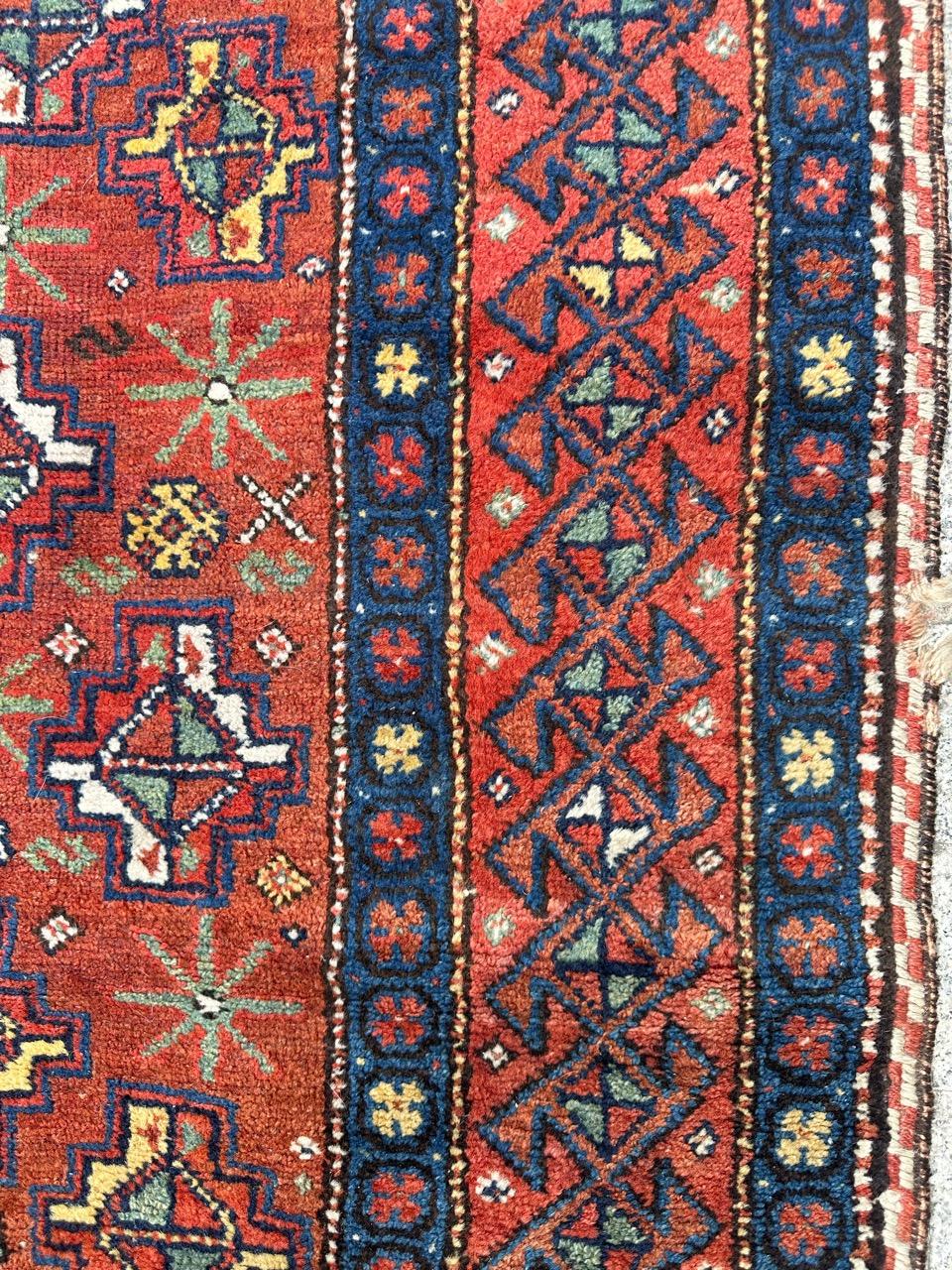 Nice antique tribal Kurdish rug For Sale 9