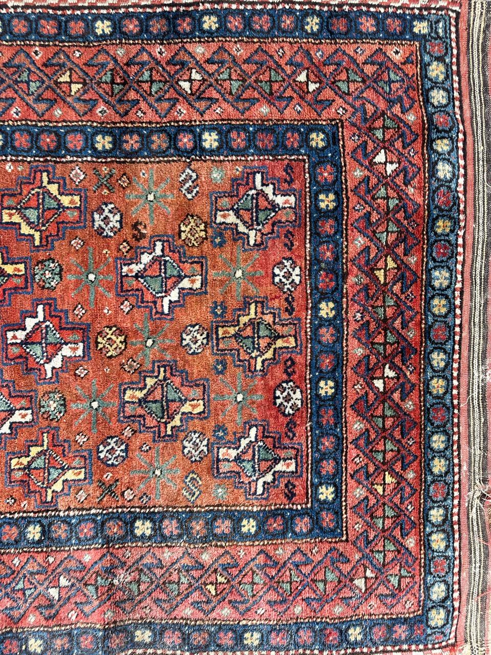 Turkish Nice antique tribal Kurdish rug For Sale