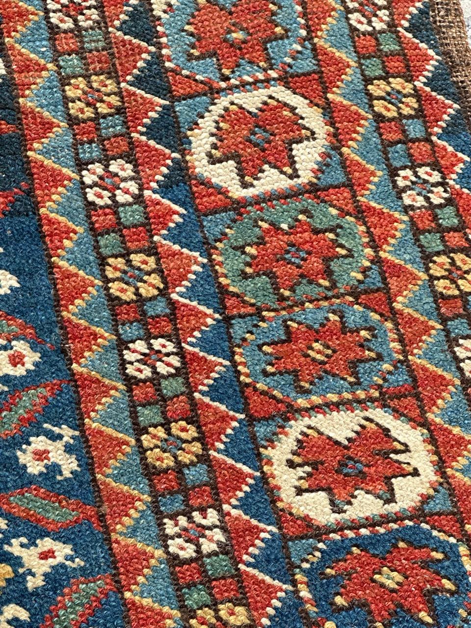 Hand-Knotted Nice antique tribal Kurdish rug For Sale