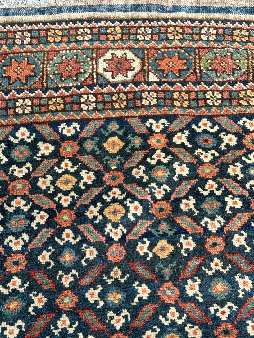 Wool Nice antique tribal Kurdish rug For Sale