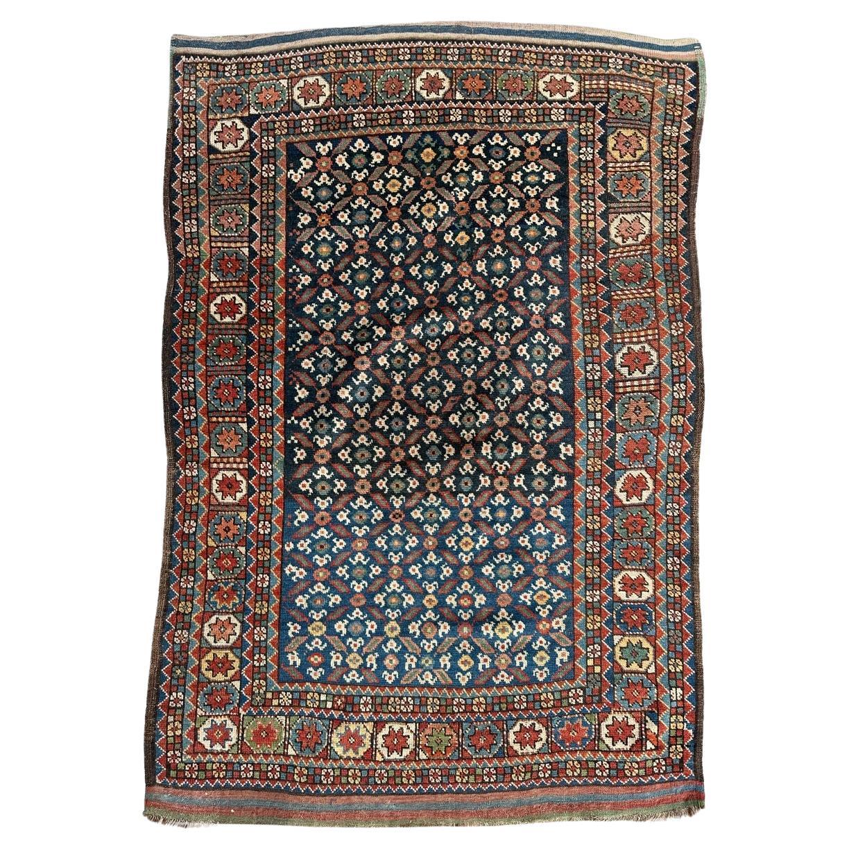 Nice antique tribal Kurdish rug