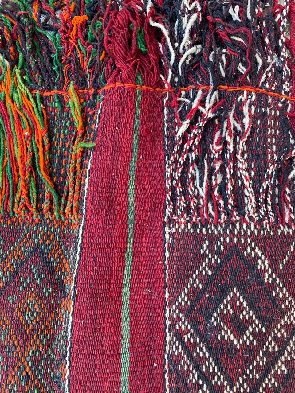 Nice Antique Tribal Turkmen Kilim Rug For Sale 4