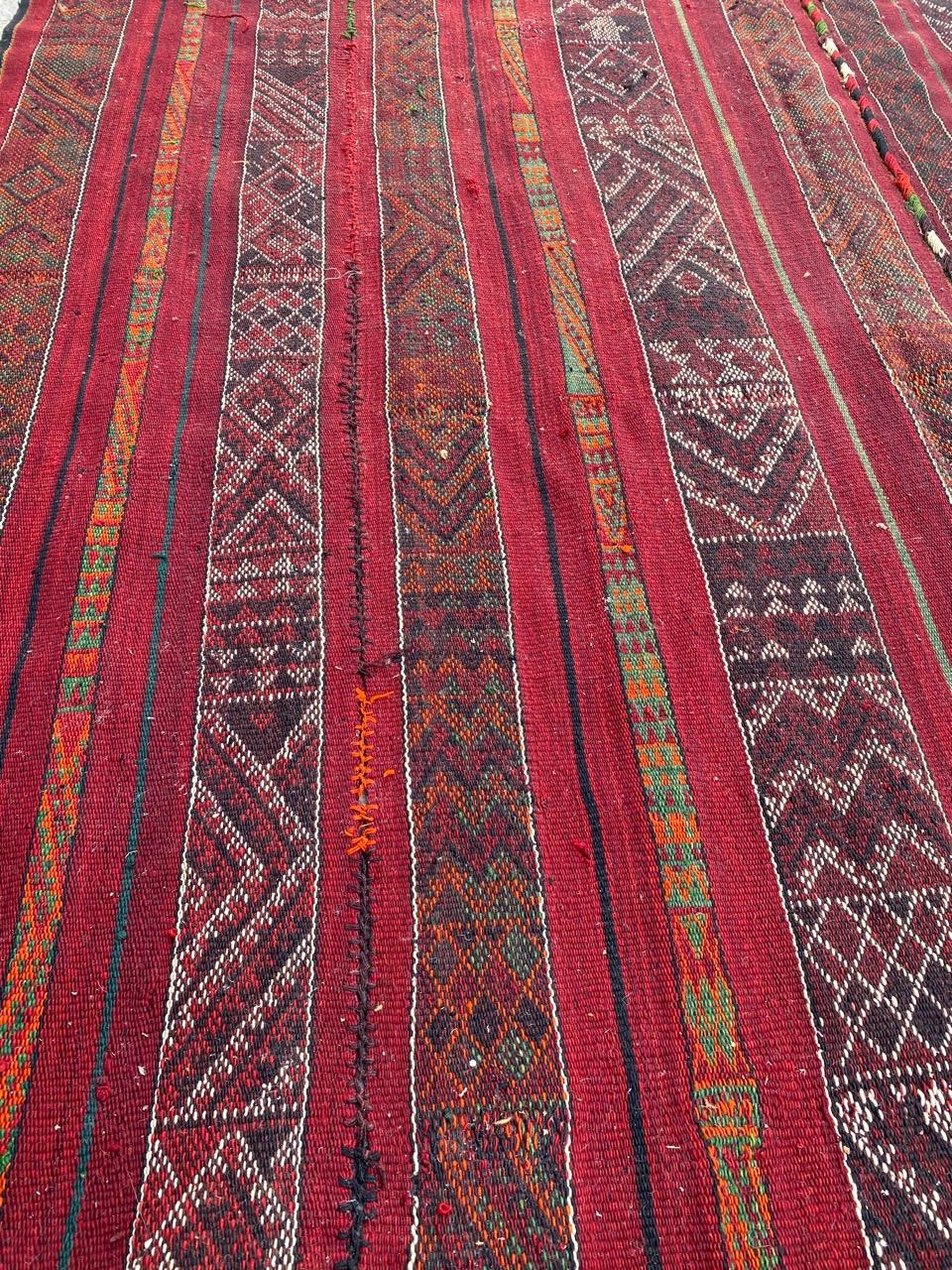 Nice Antique Tribal Turkmen Kilim Rug For Sale 7