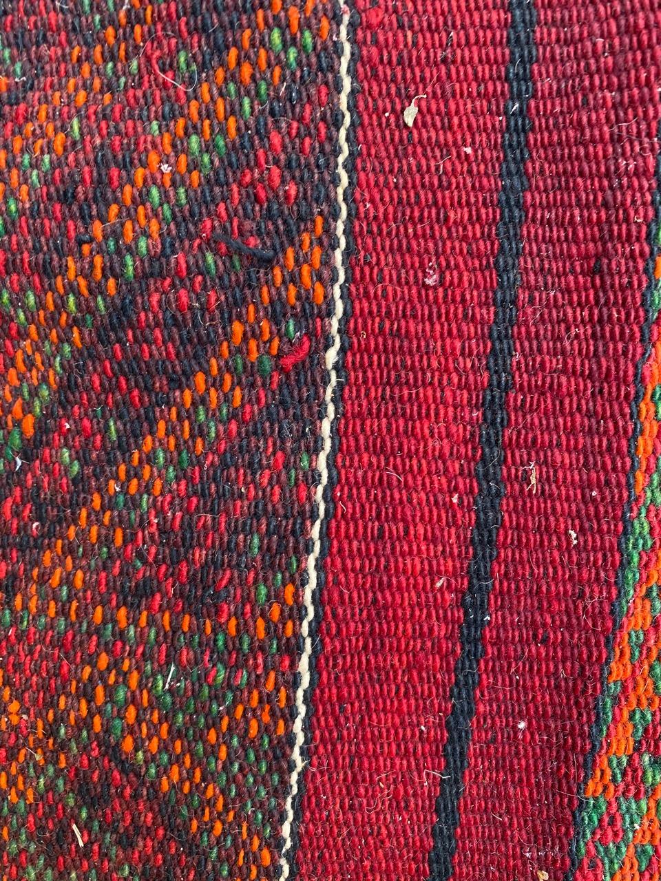 Nice Antique Tribal Turkmen Kilim Rug For Sale 8