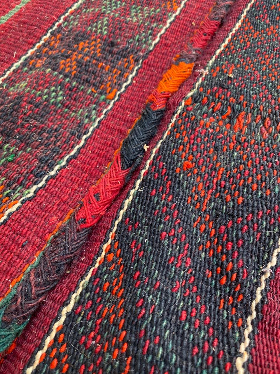 Nice Antique Tribal Turkmen Kilim Rug For Sale 11