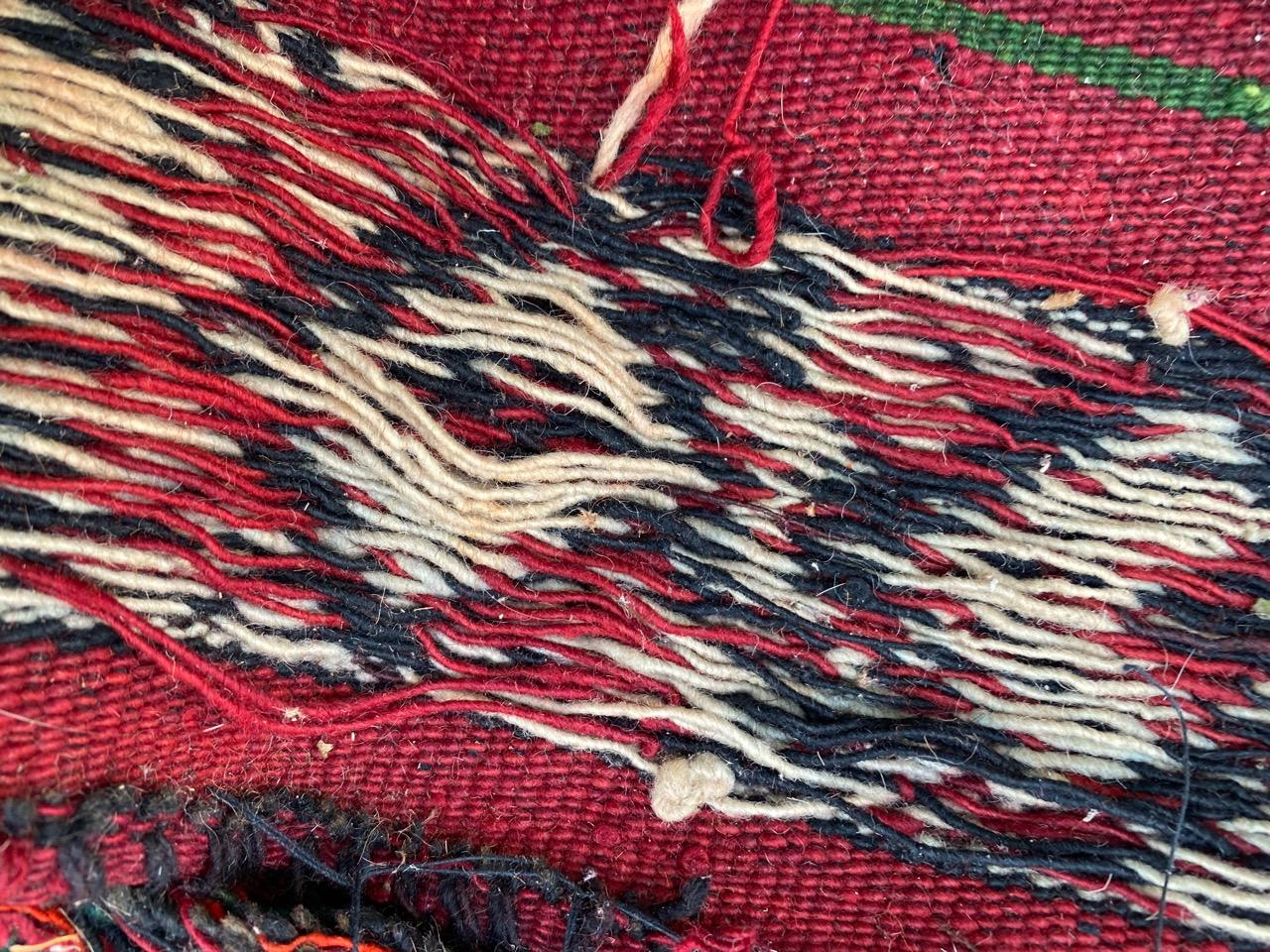 Nice Antique Tribal Turkmen Kilim Rug For Sale 13