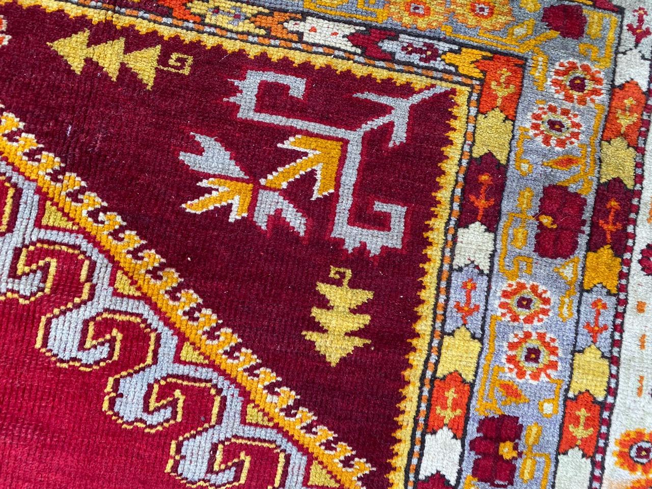 Bobyrug’s Nice Antique Turkish Anatolian Rug For Sale 6