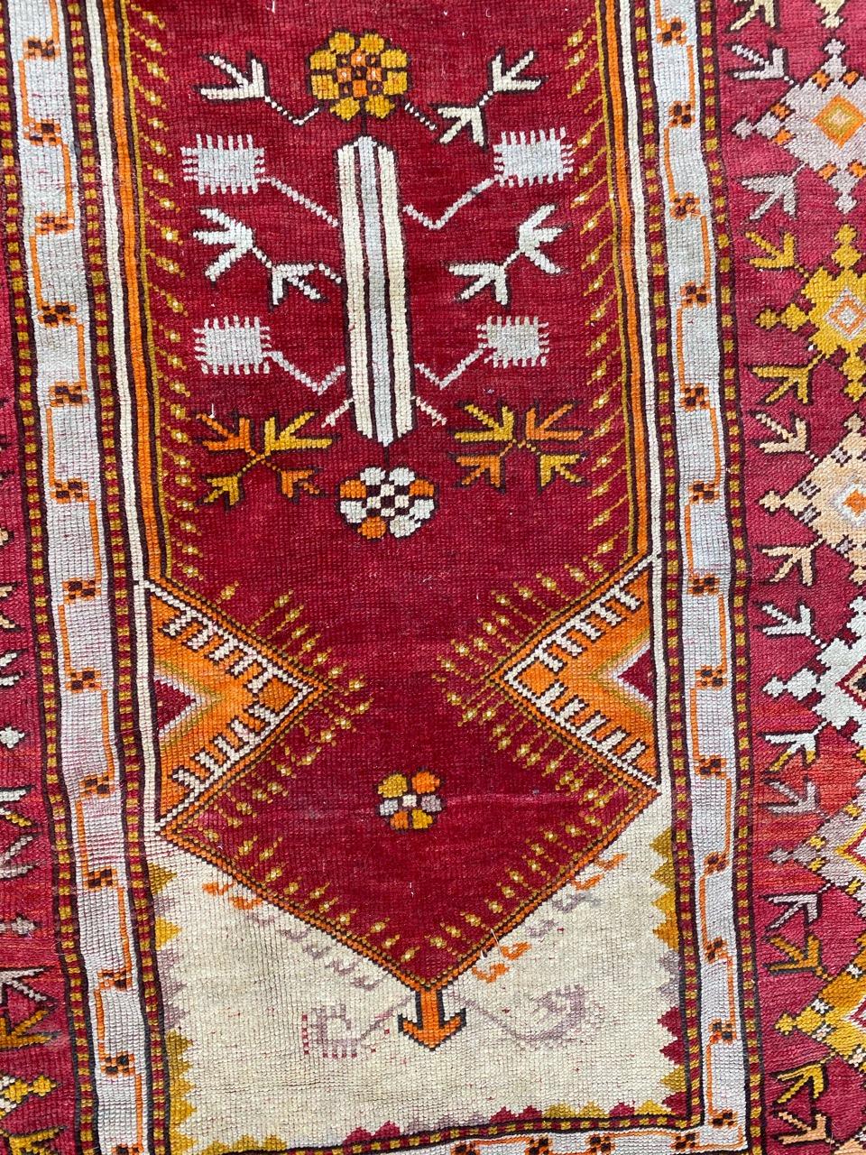 Nice Antique Turkish Anatolian Rug In Fair Condition In Saint Ouen, FR