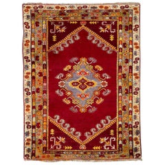 Bobyrug's Nice Antique Turkish Anatolian Rug (tapis anatolien turc)