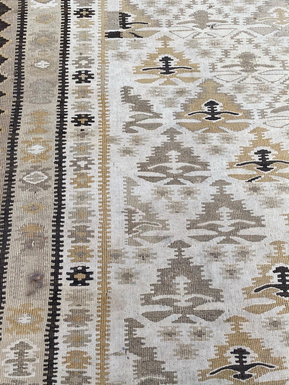 Nice Antique Turkish Kilim Runner For Sale 6