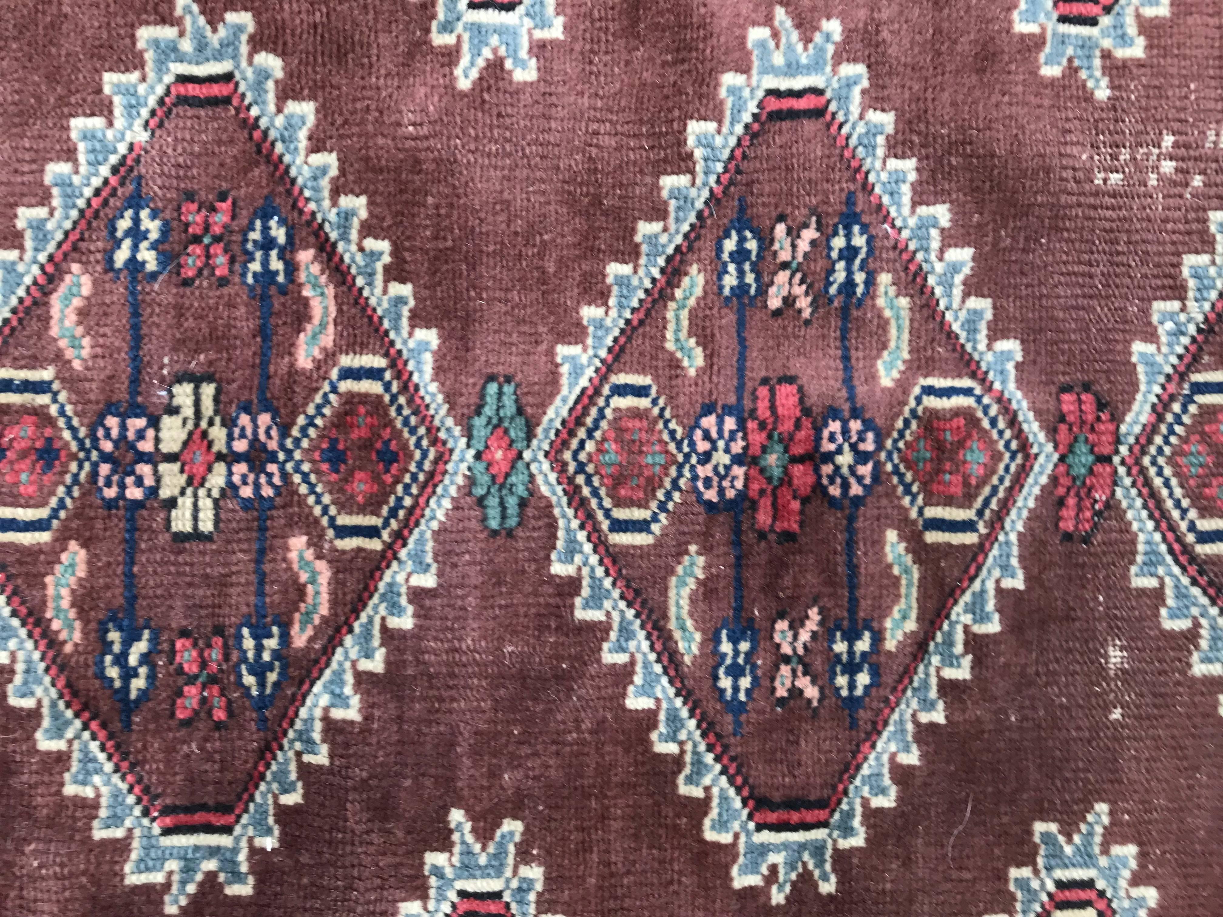 Hand-Knotted Bobyrug’s Nice Antique Turkish Rug For Sale