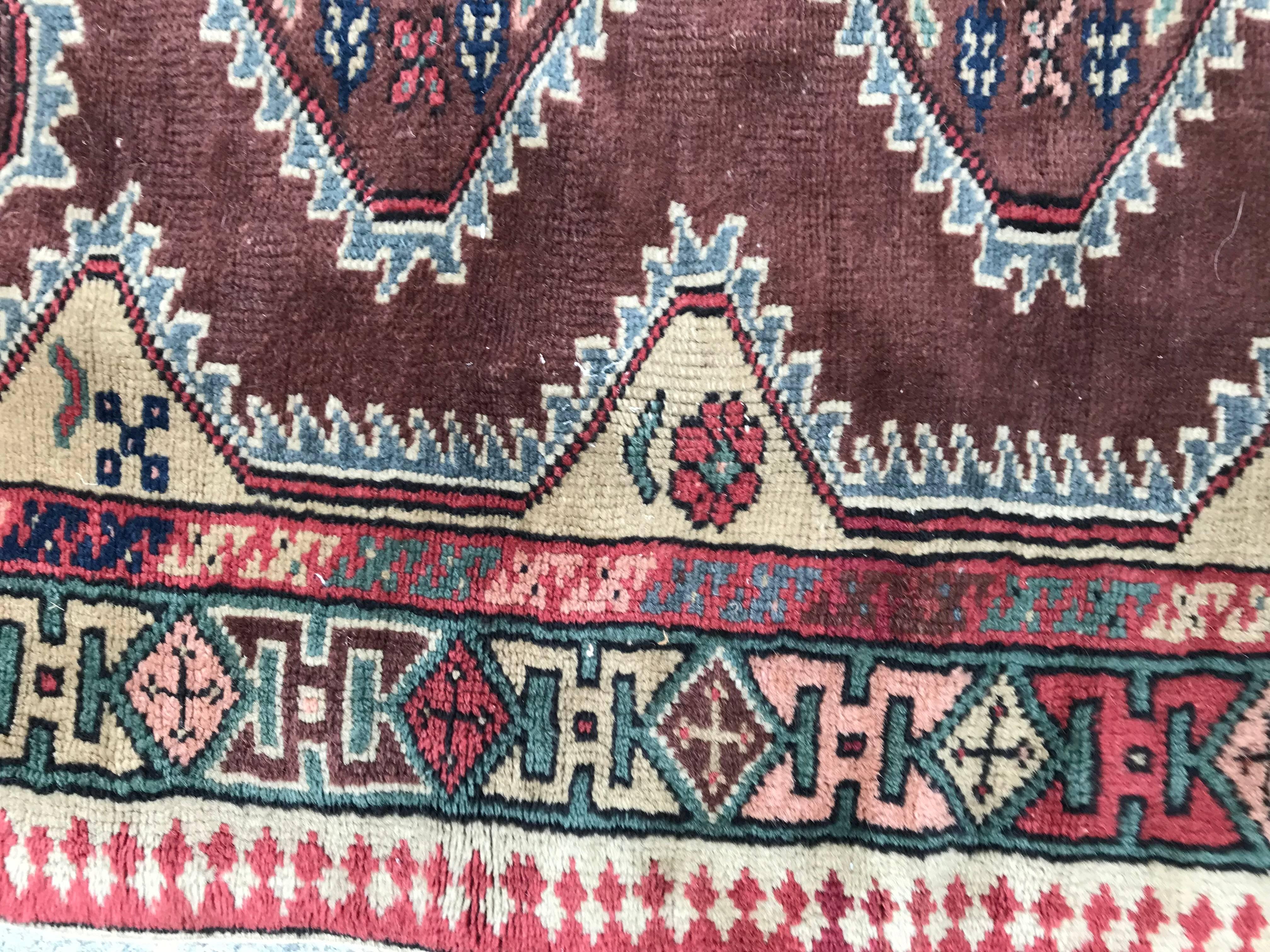 Bobyrug's Nice Antique Turkish Rug (Handgeknüpft) im Angebot