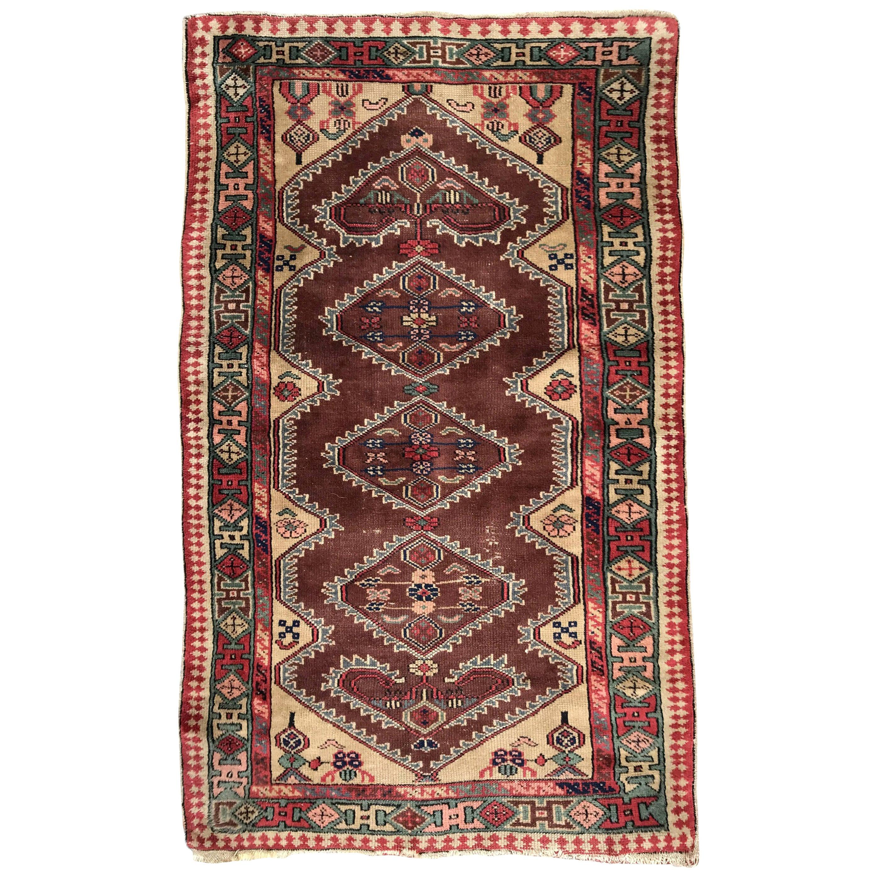 Bobyrug's Nice Antique Turkish Rug