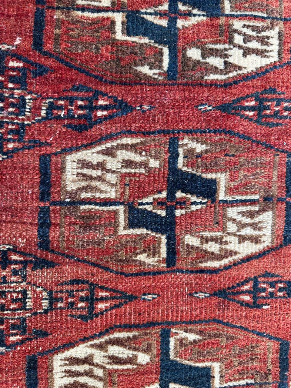 Beau tapis antique turkmène Bokhara en vente 7
