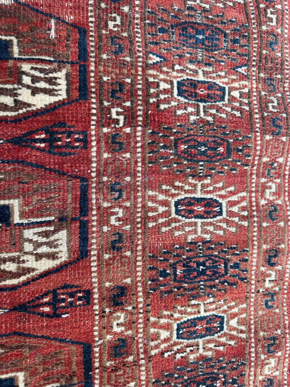 Beau tapis antique turkmène Bokhara en vente 8