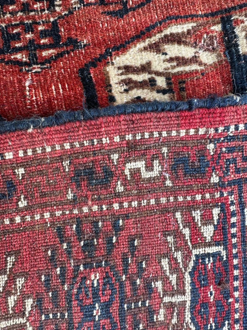 Beau tapis antique turkmène Bokhara en vente 11