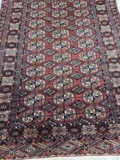 Beau tapis antique turkmène Bokhara