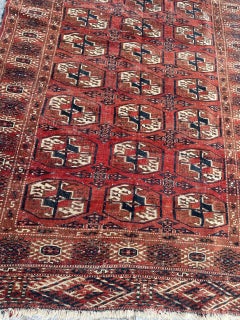 Beau tapis antique turkmène Bokhara