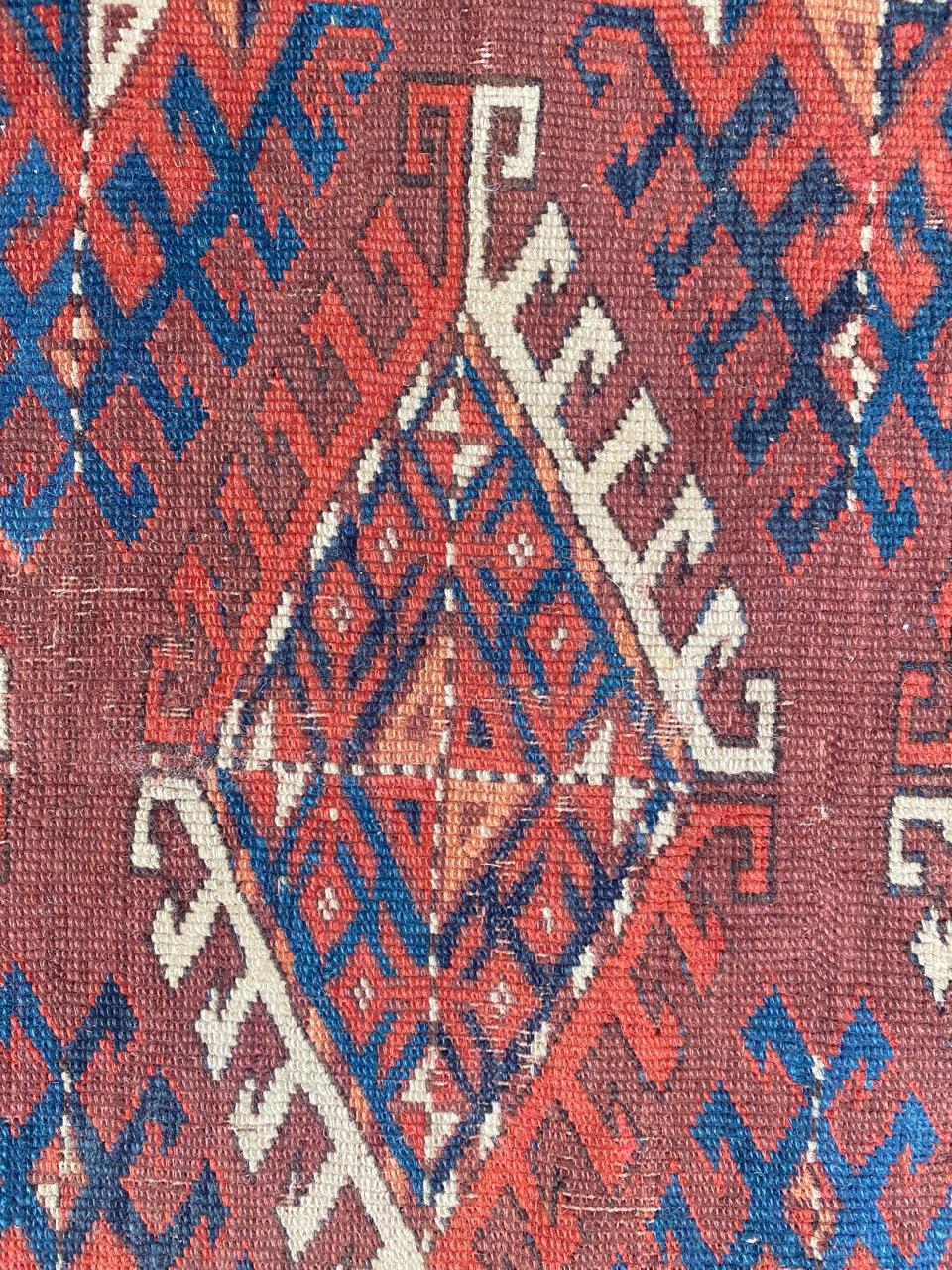 Bobyrug’s Nice Antique Turkmen Yumut Rug For Sale 6