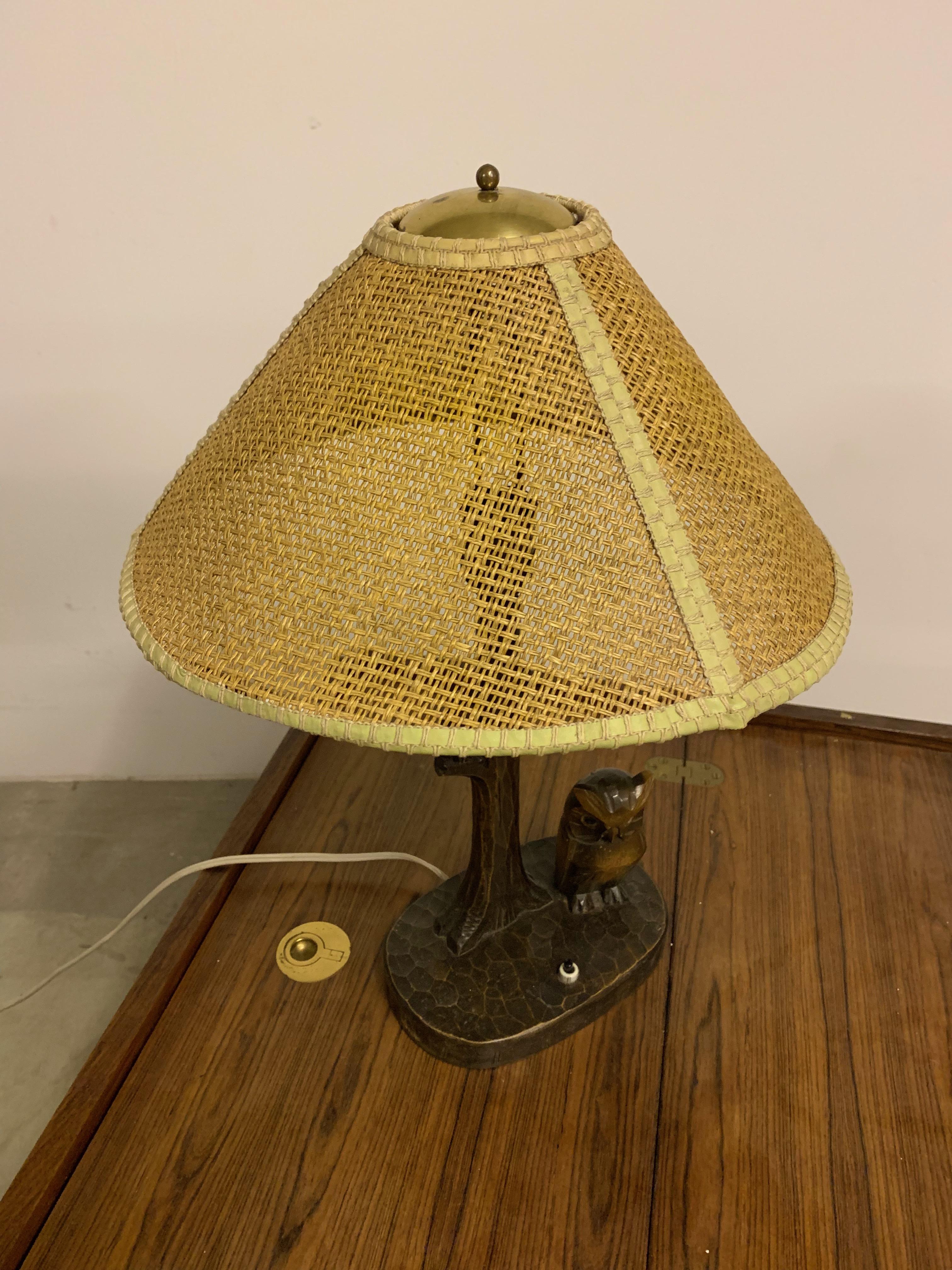 Nice Art & Crafts Woodworker Table Lamp For Sale 1