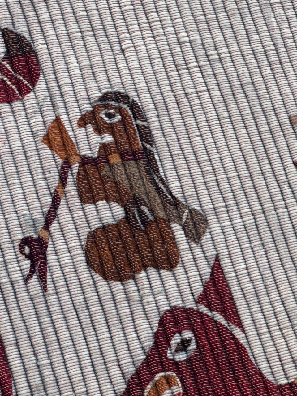 Nice art deco period Peruvian tribal tapestry For Sale 9