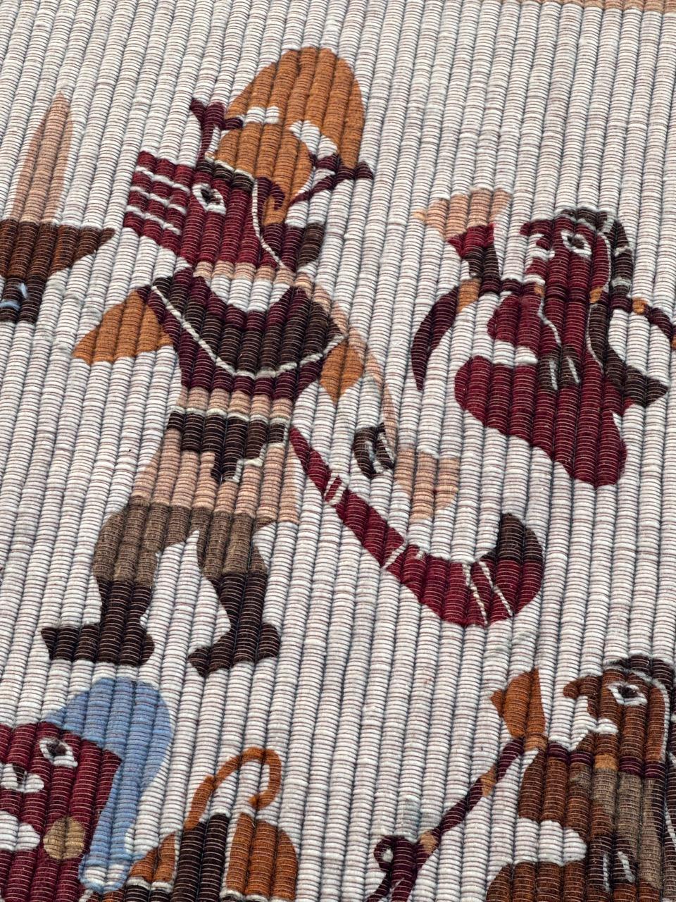 Nice art deco period Peruvian tribal tapestry In Good Condition For Sale In Saint Ouen, FR