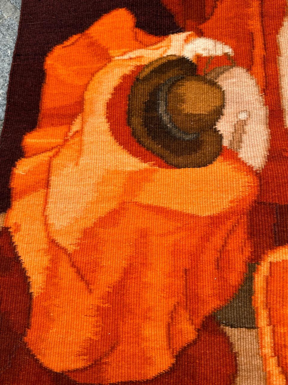 Wool Bobyrug’s Nice Bolivian « M Nanni » Very Fine Hand Woven Tapestry For Sale