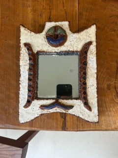 Bello specchio in ceramica di Les Argonautes