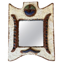 Bello specchio in ceramica di Les Argonautes