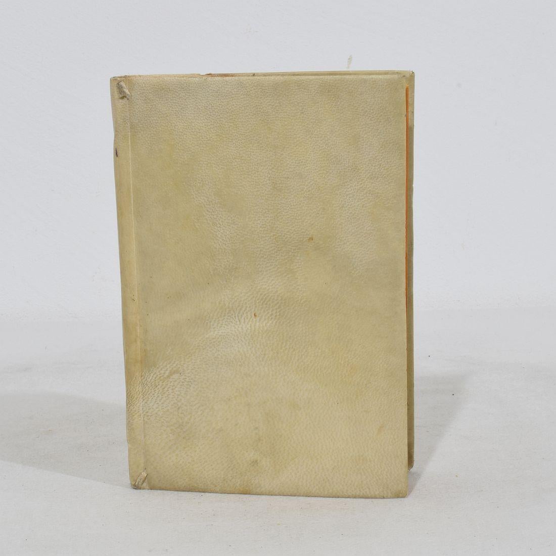 Nice Collection of 18th/ 19th Century Weathered Spanish/ Italian Vellum Books For Sale 6