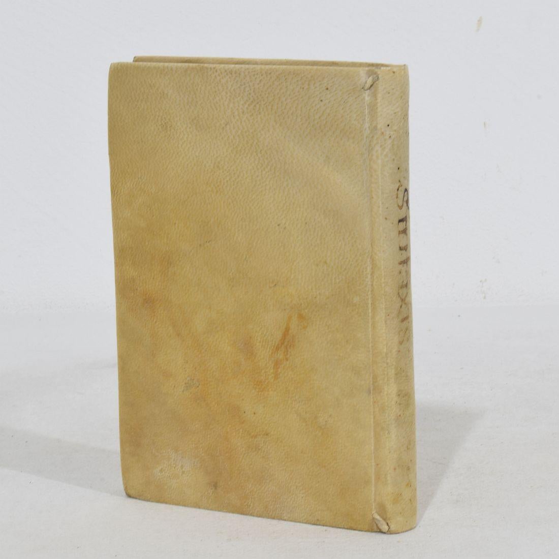 Nice Collection of 18th/ 19th Century Weathered Spanish/ Italian Vellum Books For Sale 11