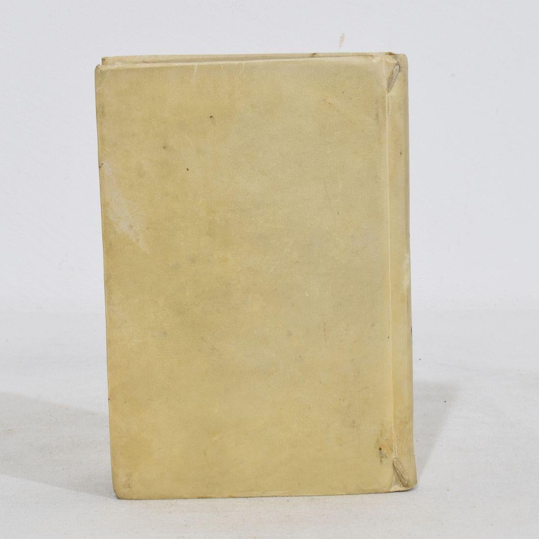 Nice Collection of 18th/ 19th Century Weathered Spanish/ Italian Vellum Books For Sale 3