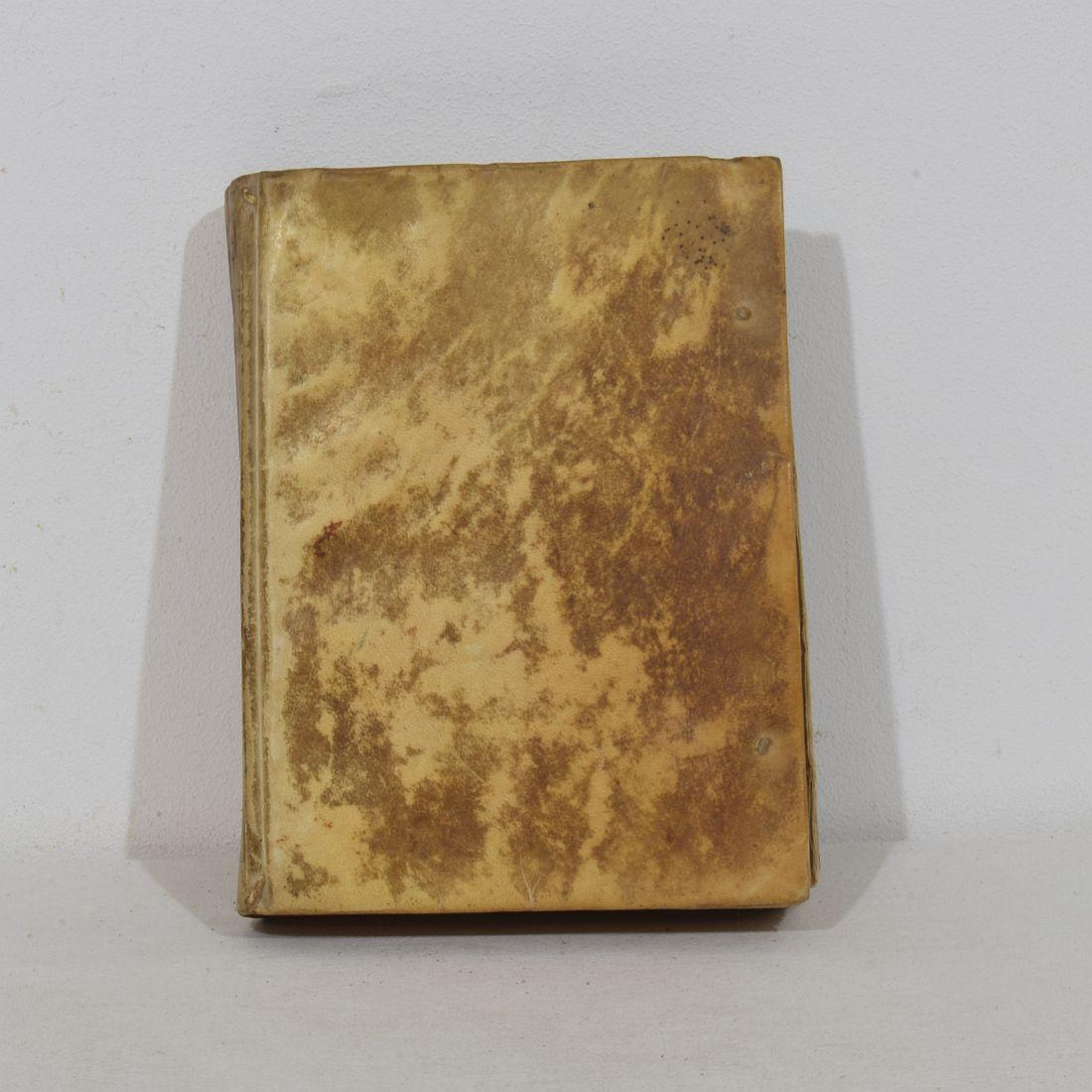 Nice Collection of 18th/ 19th Century Weathered Spanish Vellum Books For Sale 13