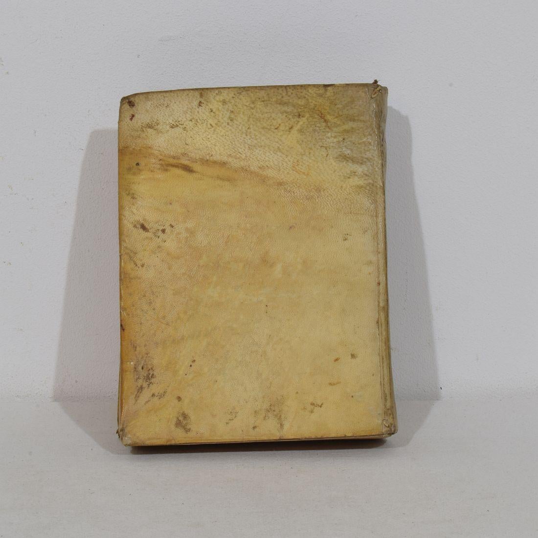 Parchment Paper Nice Collection of 18th/ 19th Century Weathered Spanish Vellum Books For Sale