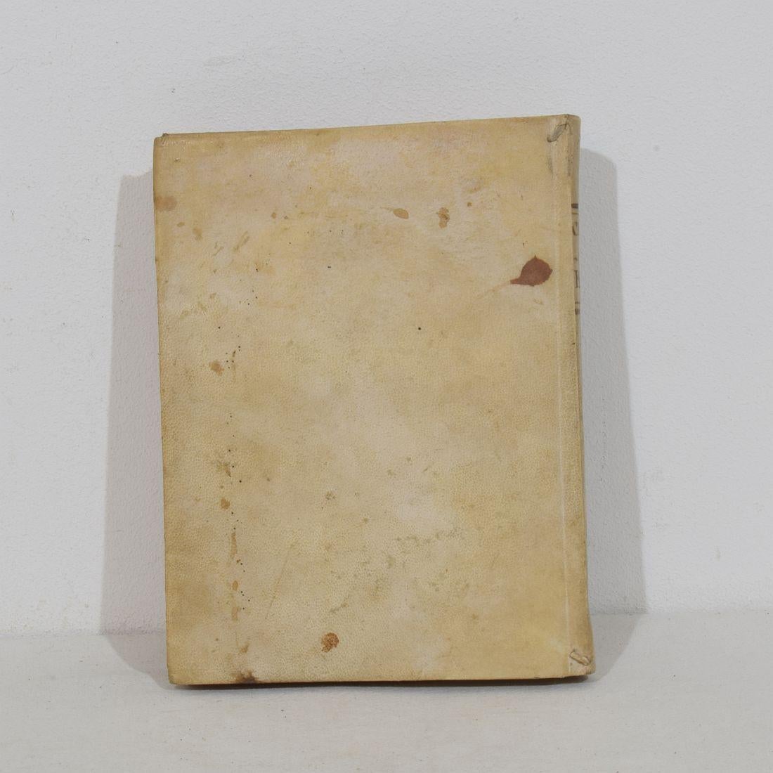 Parchment Paper Nice Collection of 18th/ 19th Century Weathered Spanish Vellum Books For Sale