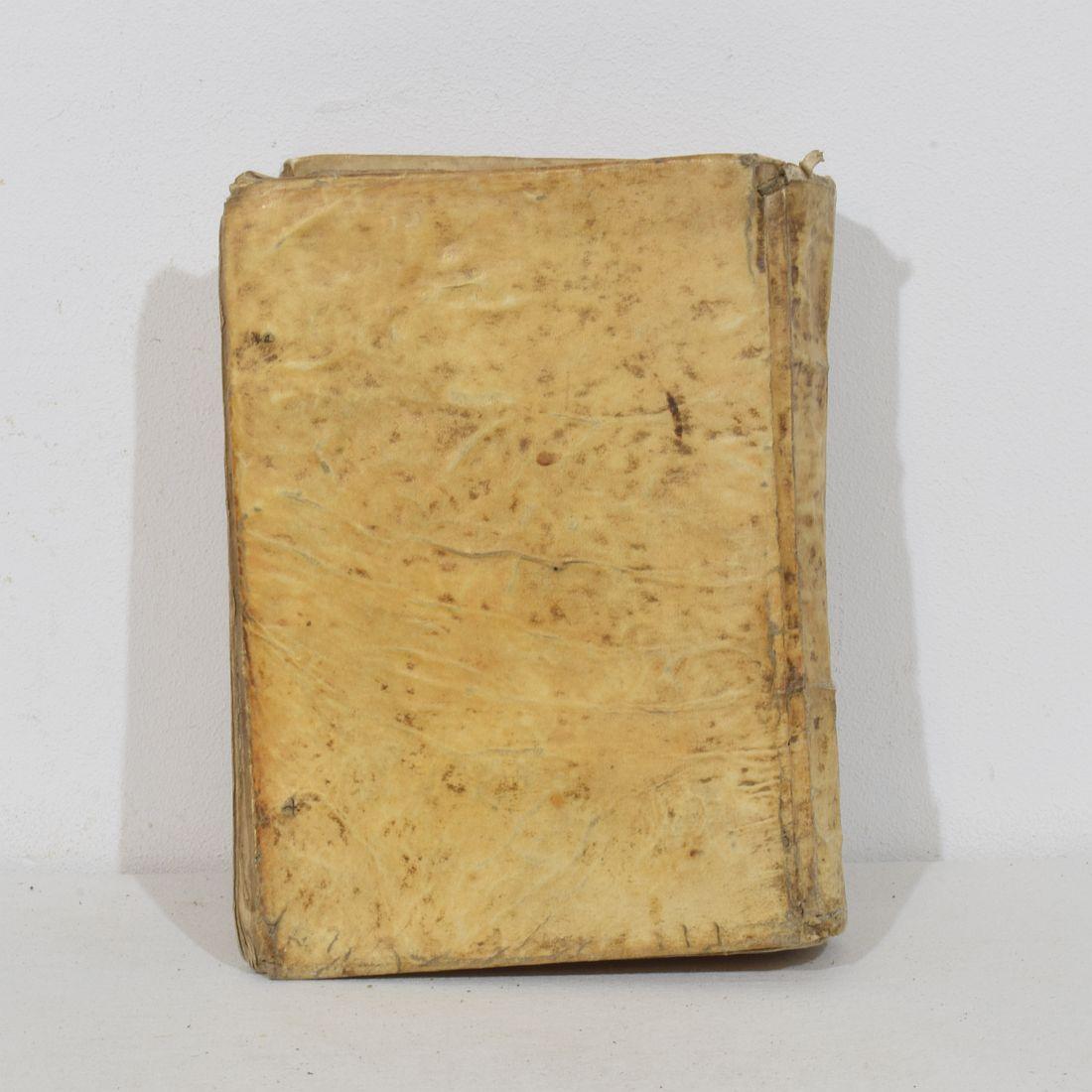 Bella collezione di libri in Vellum spagnolo invecchiato del 18° secolo in vendita 4