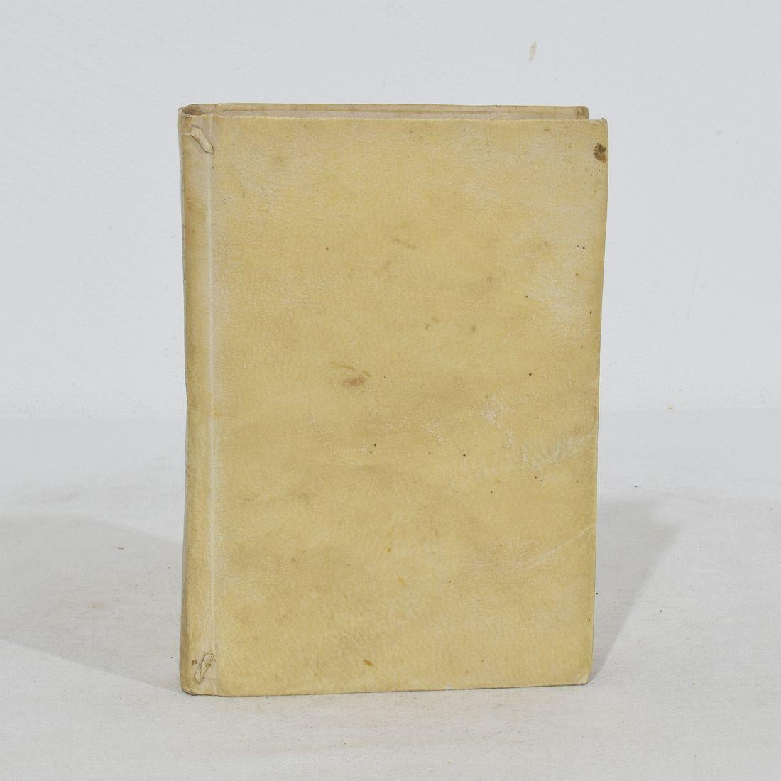Nice Collection of 18th Century Weathered Spanish Vellum Books For Sale 9