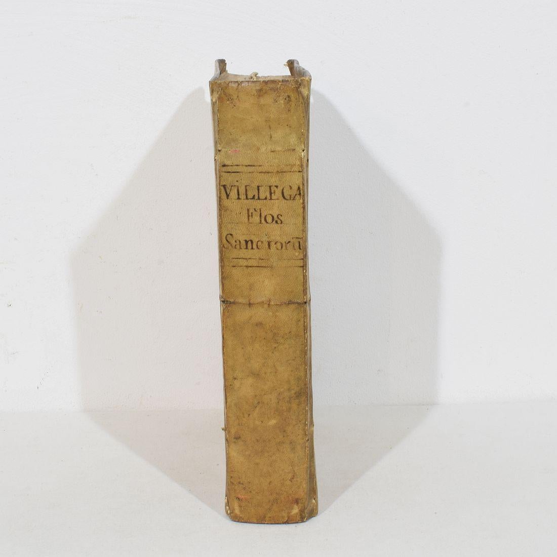 Bella collezione di libri in Vellum spagnolo invecchiato del 18° secolo in vendita 8