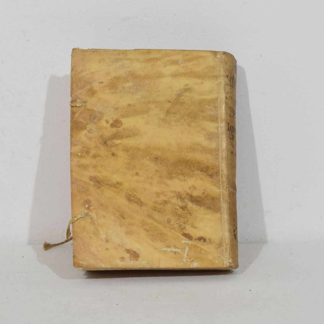 Bella collezione di libri in Vellum spagnolo invecchiato del 18° secolo in vendita 9