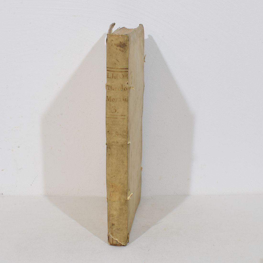 Bella collezione di libri in Vellum spagnolo invecchiato del 18° secolo in vendita 12